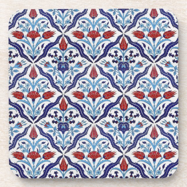 Iznik tiles Cork Untersetzer (Vorderseite)