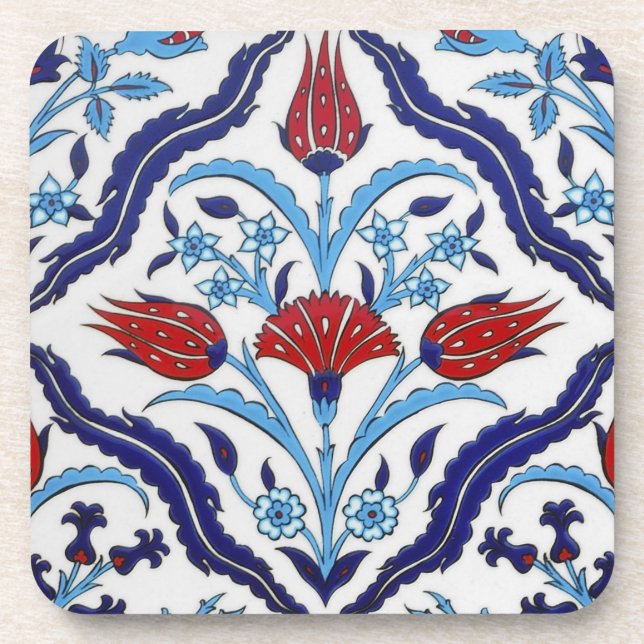 Iznik tiles Cork Untersetzer (Vorderseite)