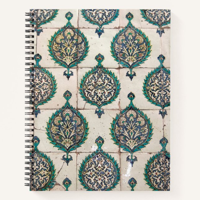 Iznik Tiles Green Notizbuch (Vorderseite)