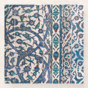 Iznik Tiles verflochten Glasuntersetzer