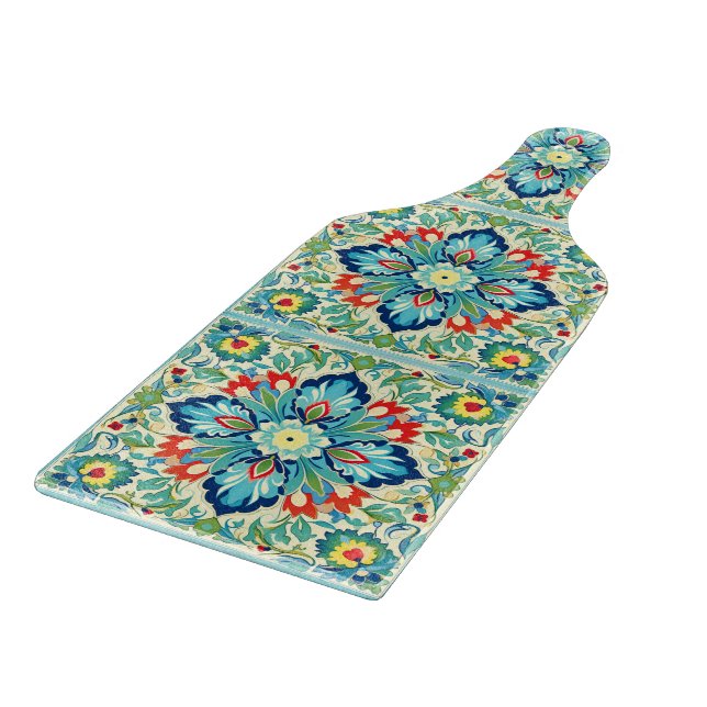 Iznik Türkisches Tapestry Schneidebrett (Ecke)