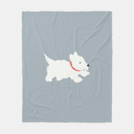 Izzie Der Westie Fleecedecke