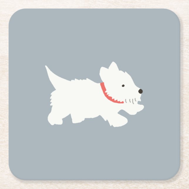 Izzie The Wesite Rechteckiger Pappuntersetzer (Vorderseite)