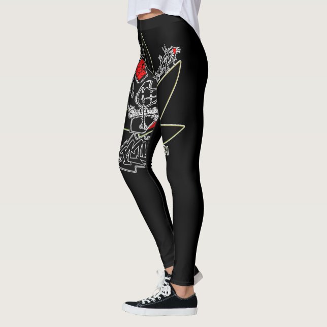Izzumman Womens Apparel Leggings Black (Links)