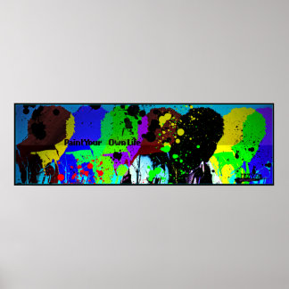 IZZY THE ARTIST - Paint your own Life Poster (LRG)