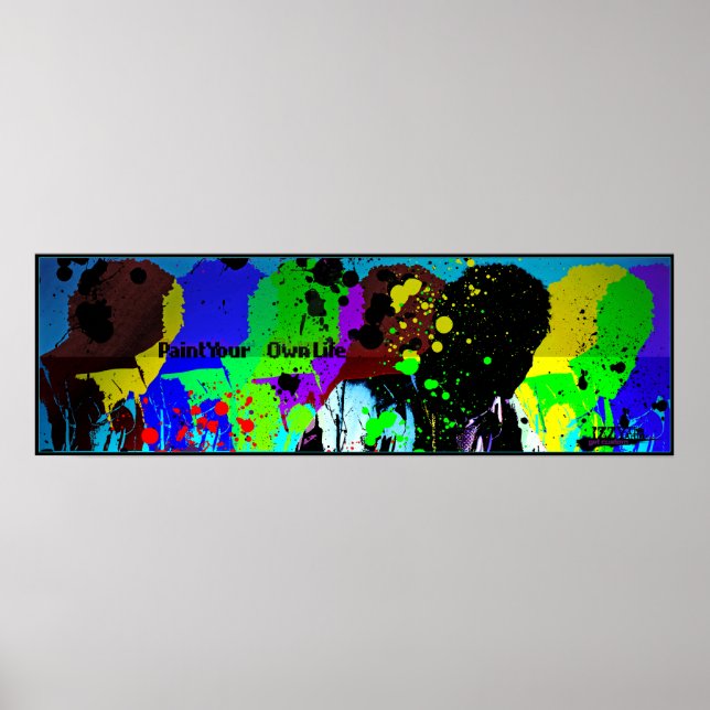 IZZY THE ARTIST - Paint your own Life Poster (LRG) (Vorne)