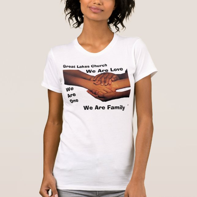 j0227529White, Great Lakes Kirche, sind wir T-Shirt (Vorderseite)