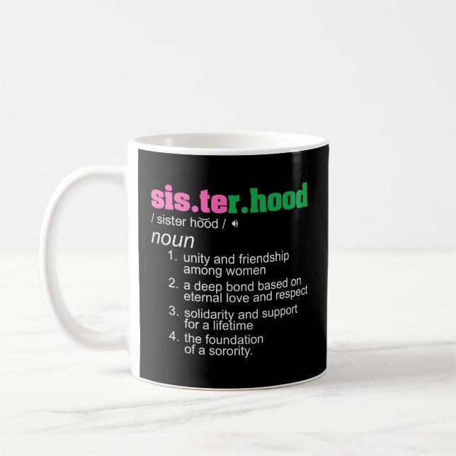 J15 Neunzehn 08 Aka African Sisterhood Noun Hand S Kaffeetasse (Links)