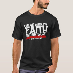 J4L Herren kurzen Sieg gehen wir durch den Glauben T-Shirt