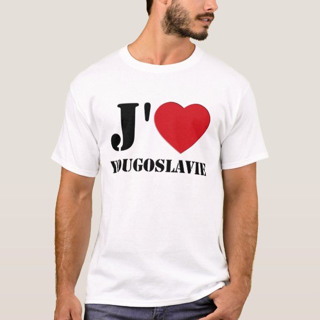 J AIME YOUGOSLAVIE 3D T-Shirt (Vorderseite)