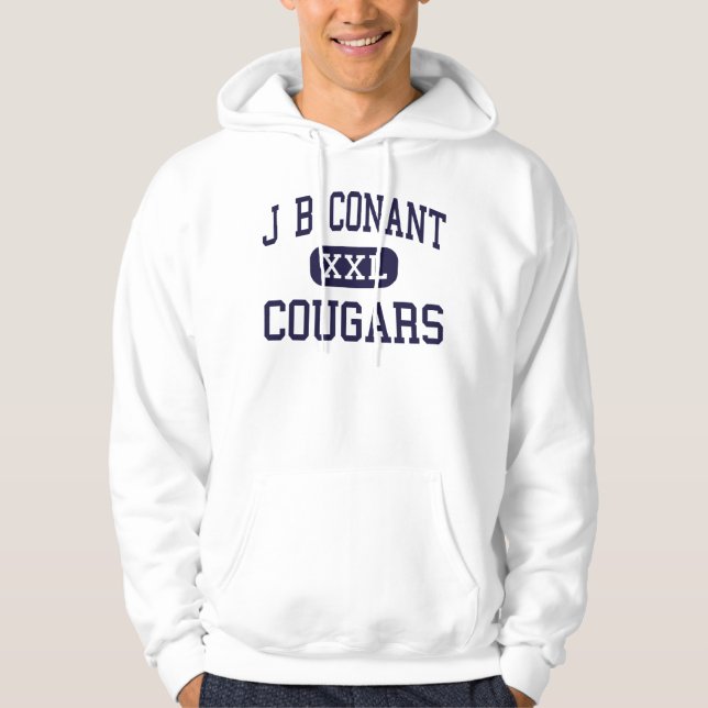 J B Conant - Cougars - hoch - Hoffman-Anwesen Hoodie (Vorderseite)