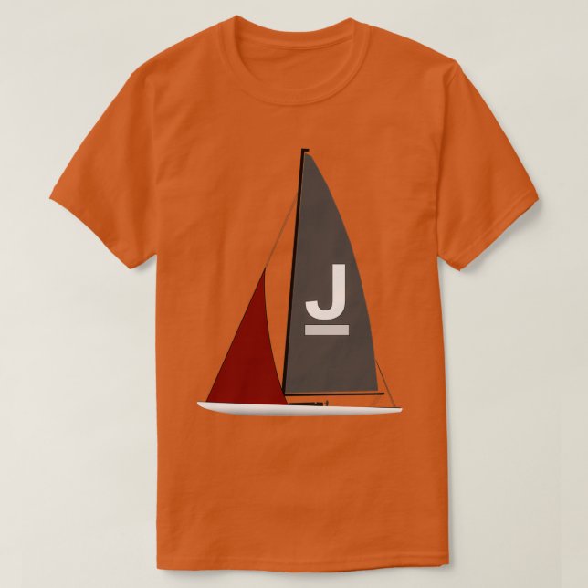 J Boat J Class Segelyacht Trimix T-Shirt (Design vorne)