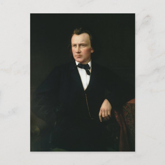 J. Brahms, c. 1860 Postkarte (Vorderseite)