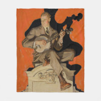 J.C. Leyendecker Banjo-Spieler 1920 Art Deco Kunst