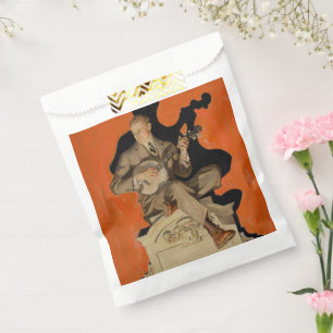 J.C. Leyendecker Banjo-Spieler 1920 Art Deco Kunst Geschenktütchen