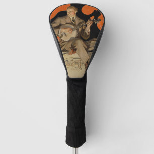 J.C. Leyendecker Banjo-Spieler 1920 Art Deco Kunst Golf Headcover