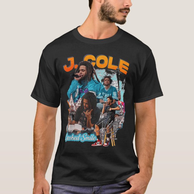 J.Cole T-Shirt für Männer Frauen Rapper Retro Vint (Vorderseite)