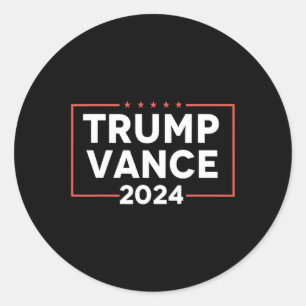 J D Vance 2024 Runder Aufkleber