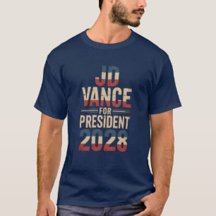J D Vance 2028 Amerika zuerst Präsident T-Shirt