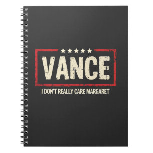 J. D Vance Funny Meme I Don't Really Care Margaret Notizblock