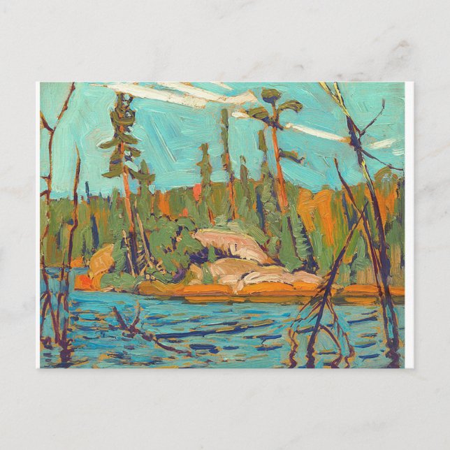 J. E. H. Jackson Moose Island Algoma Painting Postkarte (Vorderseite)
