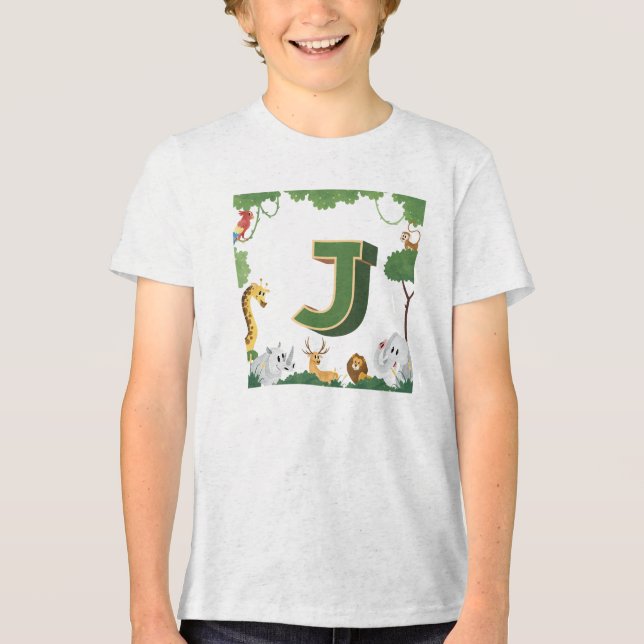 J for Jungle Tri-Blend Shirt (Vorderseite)