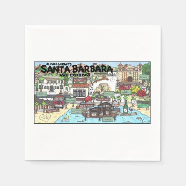 J + G Cocktail Napkins Serviette (Vorderseite)