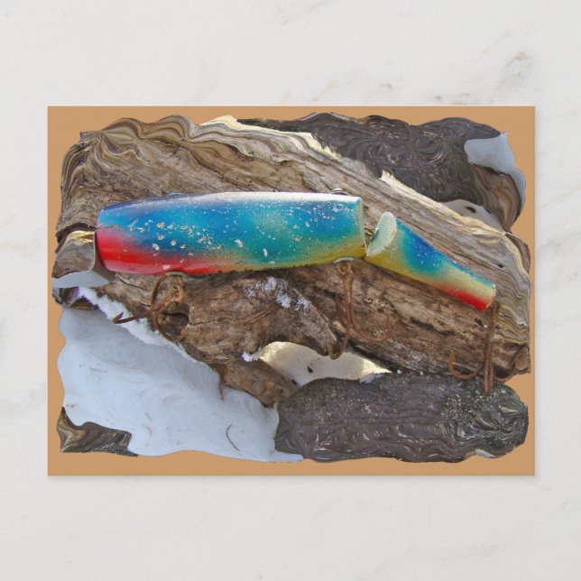 J & H "WIG LIT" Vintage Salzwasser-Schmiermittel Postkarte (Vorderseite)