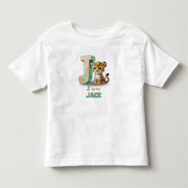 J ist für Jack – Personalisiertes T-Shirt für Klei