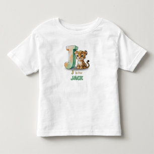 J ist für Jack – Personalisiertes T-Shirt für Klei