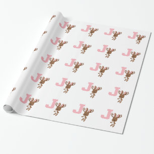 J ist für Jackalope Geschenkpapier