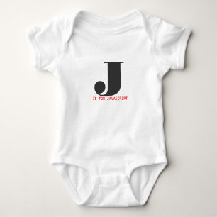 J ist für Javascript Baby Strampler