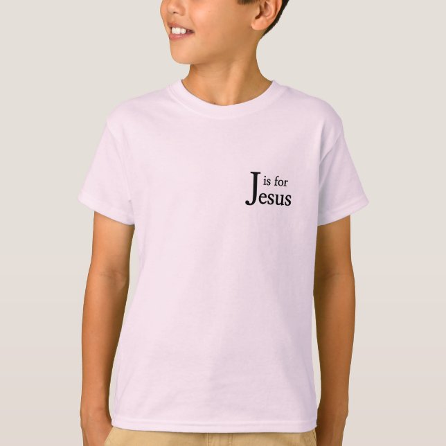 J ist für Jesus T-Shirt (Vorderseite)