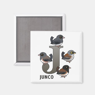 J ist für Junco Magnet