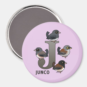 J ist für Junco Magnet