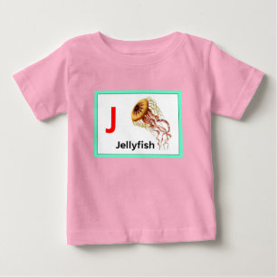 J ist für Quellyfish Baby T-shirt