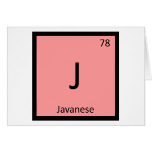 J - Javanische Katze Chemie Periodensystem Element