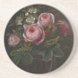 J.L. Jensen - Rose und Tree Anemones in einem ... Getränkeuntersetzer