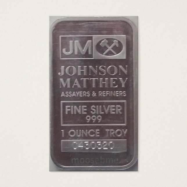 J.M. C430320 Solid One Ounce Silver Bar (Vorderseite)