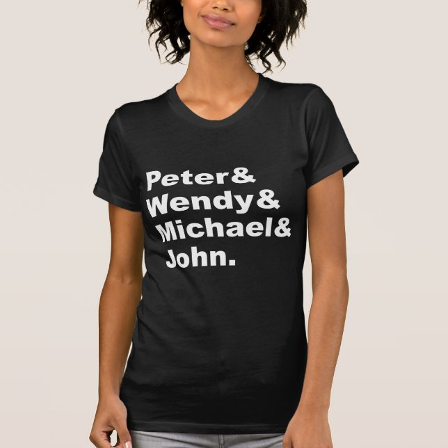 J.M. Peter Pan| Peter Wendy Michael John T-Shirt (Vorderseite)