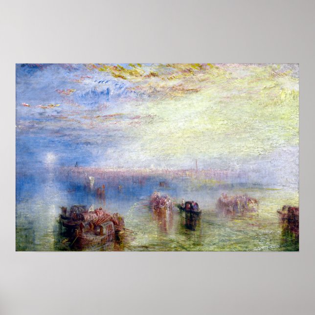 J. M. W. Turner Annäherung an Venedig Poster (Vorne)