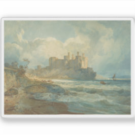 J. M. W. Turner - Conway Castle, North Wales Aufkleber