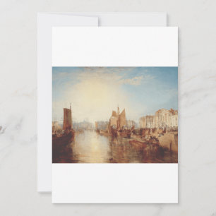 J.M.W. Turner: Hafen von Dieppe Romantic Fine Art Einladung