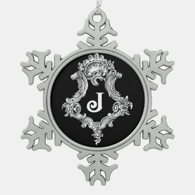 J Monogram Initial Ornament (Vorderseite)