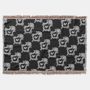 J Monogram Initial Throw Blanket Decke