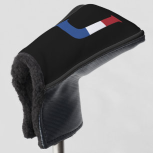 J Monogram überlagert sich auf der NLD-Flagge auf Golf Headcover