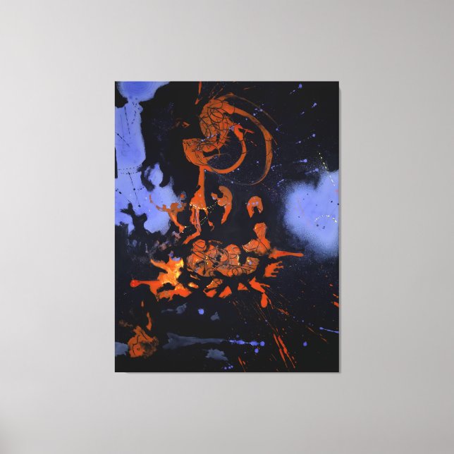 J. P. - ELEKTRISCHE NACHT - 1946 - Abstrakt - Leinwanddruck (Vorderseite)