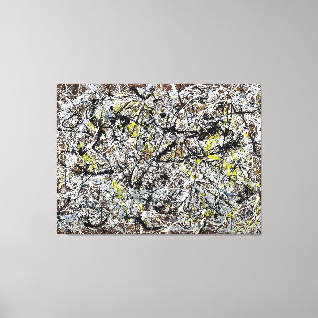 J. P. - MURAL ON INDIAN RED BODEN - 1950 - LEINWANDDRUCK (Vorderseite)