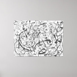 J. P. - Nr. 14 GRAU - 1948 - Action Painting - Leinwanddruck