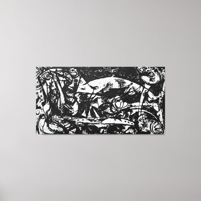 J. P. - NUMBER 14 - 1951 - Black Pourings - Leinwanddruck (Vorderseite)